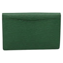 LOUIS VUITTON Epi Montaigne 27 Clutch Bag Green M52654 LV Auth 194230A-2