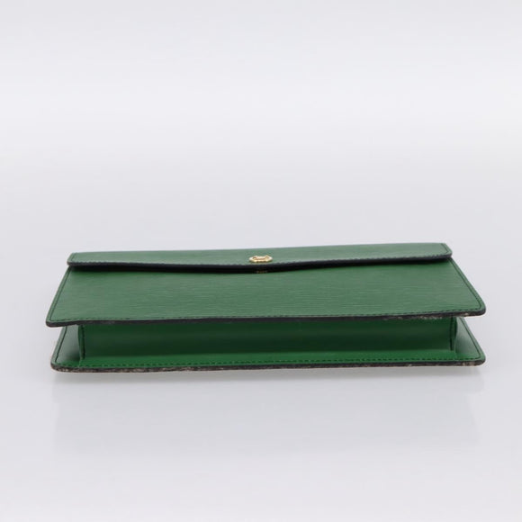 LOUIS VUITTON Epi Montaigne 27 Clutch Bag Green M52654 LV Auth 194230A