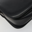 CELINE Shoulder Bag Leather Black Gold Auth 194233-16