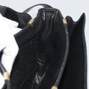 CELINE Shoulder Bag Leather Black Gold Auth 194233-19