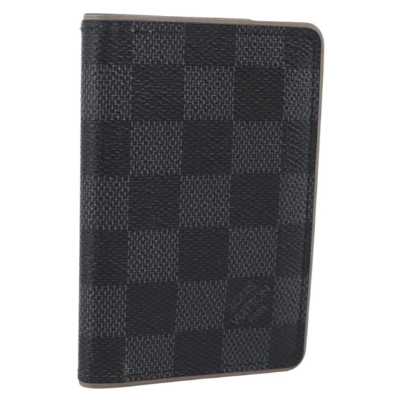 LOUIS VUITTON Damier Grafitte Organizer Dupoch Card Case N63256 LV Auth 194234A