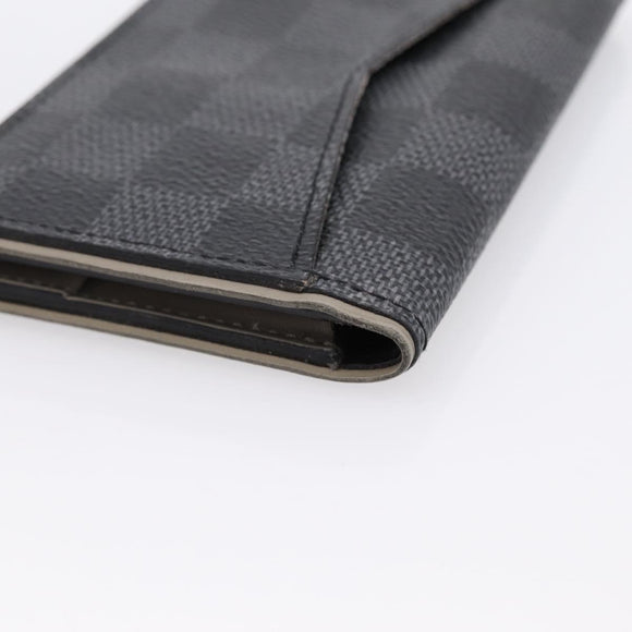 LOUIS VUITTON Damier Grafitte Organizer Dupoch Card Case N63256 LV Auth 194234A