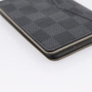 LOUIS VUITTON Damier Grafitte Organizer Dupoch Card Case N63256 LV Auth 194234A-11