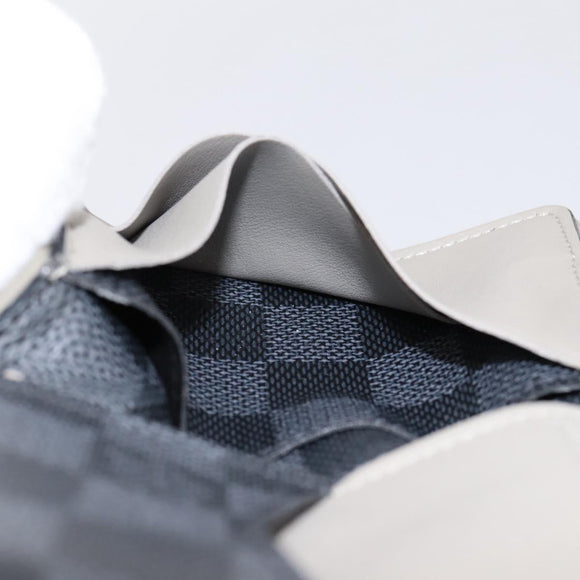 LOUIS VUITTON Damier Grafitte Organizer Dupoch Card Case N63256 LV Auth 194234A