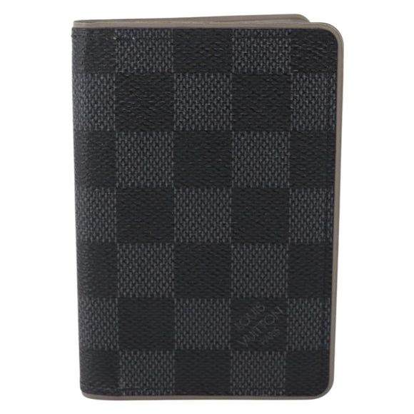 LOUIS VUITTON Damier Grafitte Organizer Dupoch Card Case N63256 LV Auth 194234A