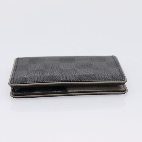 LOUIS VUITTON Damier Grafitte Organizer Dupoch Card Case N63256 LV Auth 194234A