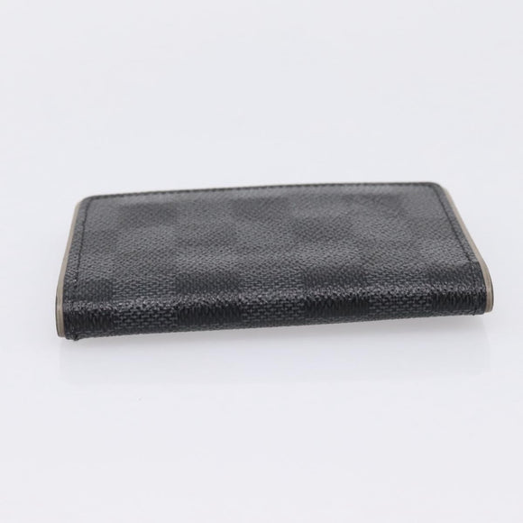 LOUIS VUITTON Damier Grafitte Organizer Dupoch Card Case N63256 LV Auth 194234A
