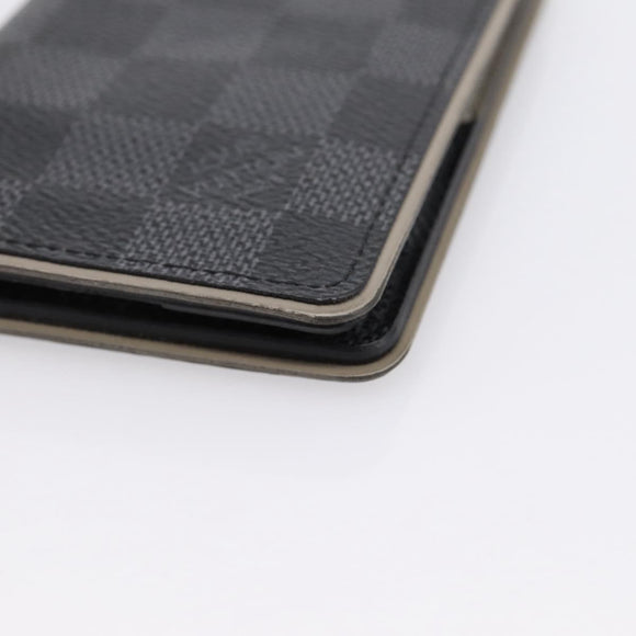 LOUIS VUITTON Damier Grafitte Organizer Dupoch Card Case N63256 LV Auth 194234A