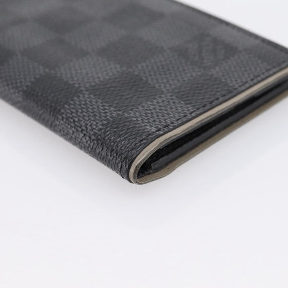 LOUIS VUITTON Damier Grafitte Organizer Dupoch Card Case N63256 LV Auth 194234A