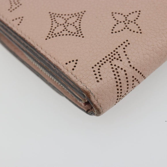 LOUIS VUITTON Mahina Portefeuille Iris Compact Wallet Pink M82757 Auth 194235A
