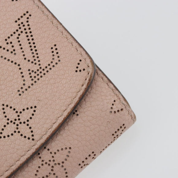 LOUIS VUITTON Mahina Portefeuille Iris Compact Wallet Pink M82757 Auth 194235A