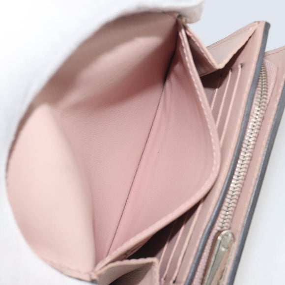 LOUIS VUITTON Mahina Portefeuille Iris Compact Wallet Pink M82757 Auth 194235A