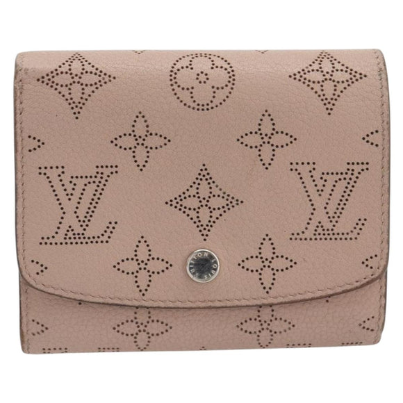 LOUIS VUITTON Mahina Portefeuille Iris Compact Wallet Pink M82757 Auth 194235A