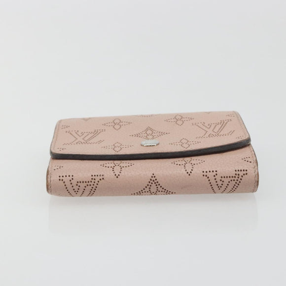 LOUIS VUITTON Mahina Portefeuille Iris Compact Wallet Pink M82757 Auth 194235A