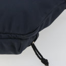 BALENCIAGA Body Bag Canvas Navy Silver Auth 194239-15