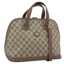 GUCCI GG Supreme Shoulder Bag PVC 2way Beige Gold 000 123 6004 Auth 194241-1