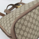 GUCCI GG Supreme Shoulder Bag PVC 2way Beige Gold 000 123 6004 Auth 194241-13