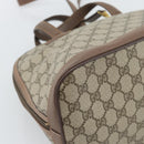GUCCI GG Supreme Shoulder Bag PVC 2way Beige Gold 000 123 6004 Auth 194241-15