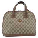 GUCCI GG Supreme Shoulder Bag PVC 2way Beige Gold 000 123 6004 Auth 194241-2