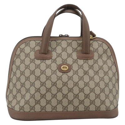 GUCCI GG Supreme Shoulder Bag PVC 2way Beige Gold 000 123 6004 Auth 194241 - 0