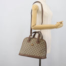 GUCCI GG Supreme Shoulder Bag PVC 2way Beige Gold 000 123 6004 Auth 194241-24