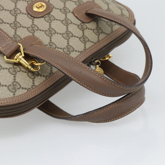 GUCCI GG Supreme Shoulder Bag PVC 2way Beige Gold 000 123 6004 Auth 194241