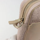 Salvatore Ferragamo Gancini Shoulder Bag Leather Pink Gold Auth 194244A-19
