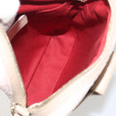 Salvatore Ferragamo Gancini Shoulder Bag Leather Pink Gold Auth 194244A-11