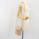 Salvatore Ferragamo Gancini Shoulder Bag Leather Pink Gold Auth 194244A-24