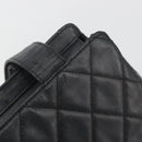 CHANEL Matelasse Tote Bag Patent Leather Black Gold CC Auth 194245-10