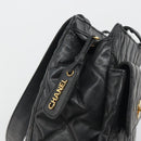 CHANEL Matelasse Tote Bag Patent Leather Black Gold CC Auth 194245-18