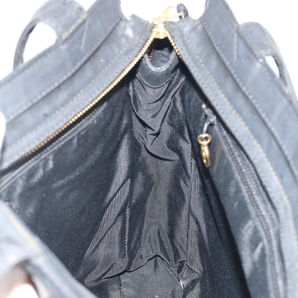 CHANEL Matelasse Tote Bag Patent Leather Black Gold CC Auth 194245