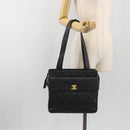 CHANEL Matelasse Tote Bag Patent Leather Black Gold CC Auth 194245-25
