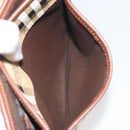 Burberrys Nova Check Shoulder Bag PVC Beige Gold Auth 194246-23