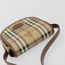 Burberrys Nova Check Shoulder Bag PVC Beige Gold Auth 194246-6