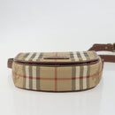 Burberrys Nova Check Shoulder Bag PVC Beige Gold Auth 194246-5