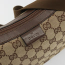GUCCI GG Canvas Shoulder Bag Beige Silver 35098 Auth 194248-19