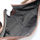 GUCCI GG Canvas Shoulder Bag Beige Silver 35098 Auth 194248-11