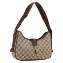 GUCCI GG Canvas Shoulder Bag Beige Gold 92736 Auth 194249V-1