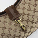 GUCCI GG Canvas Shoulder Bag Beige Gold 92736 Auth 194249V-15