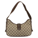 GUCCI GG Canvas Shoulder Bag Beige Gold 92736 Auth 194249V-3