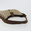 GUCCI GG Canvas Shoulder Bag Beige Gold 92736 Auth 194249V-7