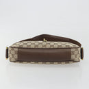 GUCCI GG Canvas Shoulder Bag Beige Gold 92736 Auth 194249V-9