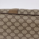 GUCCI GG Supreme Web Sherry Line Hand Bag PVC Beige Gold 39 02 041 Auth 194253-6