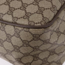 GUCCI GG Supreme Web Sherry Line Hand Bag PVC Beige Gold 39 02 041 Auth 194253-16