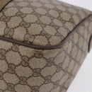 GUCCI GG Supreme Web Sherry Line Hand Bag PVC Beige Gold 39 02 041 Auth 194253-17