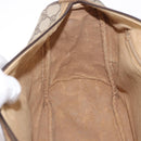 GUCCI GG Supreme Web Sherry Line Hand Bag PVC Beige Gold 39 02 041 Auth 194253-20