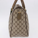 GUCCI GG Supreme Web Sherry Line Hand Bag PVC Beige Gold 39 02 041 Auth 194253-4