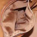 CELINE Macadam Canvas Shoulder Bag PVC Leather Brown Gold Auth 194254A-24