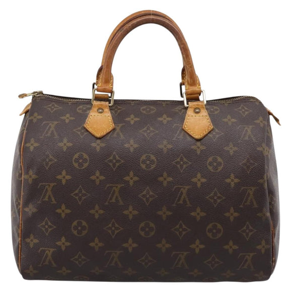 LOUIS VUITTON Monogram Speedy 30 Hand Bag M41526 LV Auth 194257